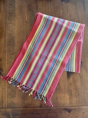 Multicolored  Cost Plus World Market Cotton, Cloth Table Runner